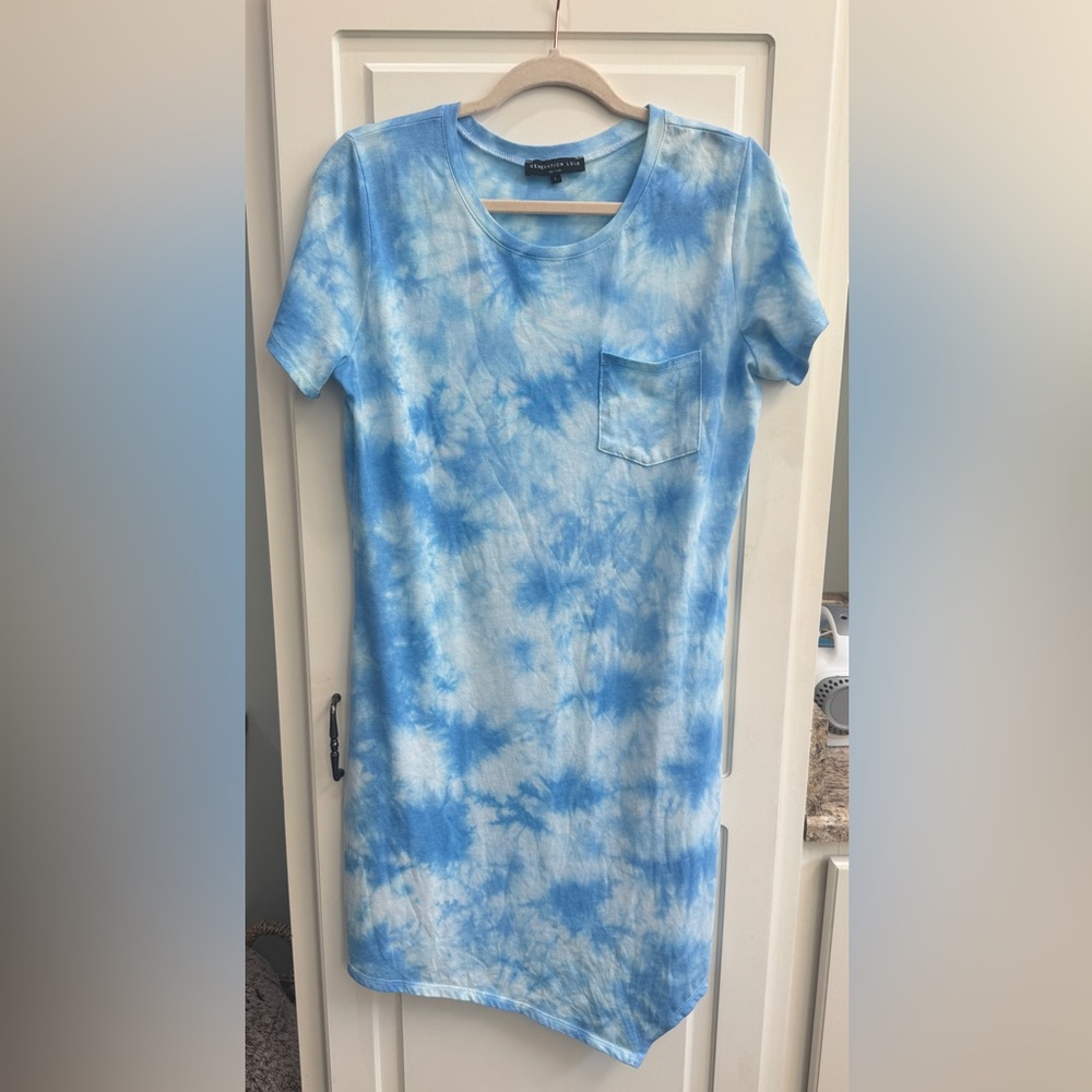 Generation Love Light Blue Tie-Dye Tee with Pocket